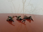 Wojsko polskie żołnierzyki figurki z PRL 3 szt.kpl.