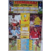 Dania Terminarz Korea Japonia 2002 - Plakat Poster