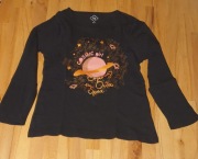 Bluzka, koszulka z długim rękawem dla dziewczynki, wygodna, rozm. 110-116