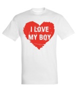 Koszulka T-shirt I LOVE MY BOY  r. S