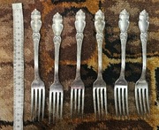 Widelce nierdzewne posrebrzane Vintage ZSSR