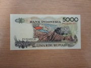 Indonezja, 5000 rupii, 1992 rok, stan UNC 