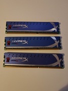 Pamięć RAM Kingston HyperX DDR3 12GB 3x4GB 1600MHz CL9 XMP 