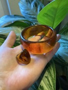 Zestaw Bransoletka i pierścionek z żywicy 