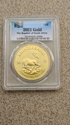 MONETA  W SLABIE KRUGERRAND 2021 /  KOPIA / REPRODUKCJA 