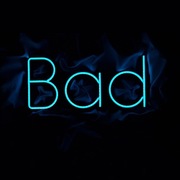 NEON BAD napis dekoracja lampa