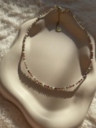 Krótki naszyjnik choker z kamieni naturalnych handmade