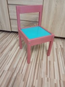 Krzesełko dla dziecka dziewczynki różowe z imieniem