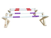 Przeszkody zestaw cavaletti kawaletka krzyżak skoki hobby horse poprzeczki