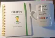 Sony. Zestaw kubek z notesem.