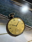 Zegarek kieszonkowy Viking srebro zlocone  bdb stan 49mm 