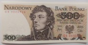 Banknot 500 złotych 1982r Kościuszko UNC