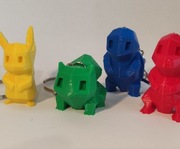 Breloczki Pokemon 4 rodzaje, Pikachu itp.