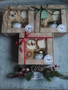 Prezent na Święta świece sojowe ręcznie robione. Zestawy są dostępne! 