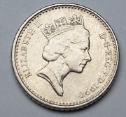 Moneta 5 Pence 1990 rok
