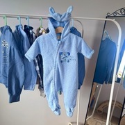 Kombinezon niebieski Toty Line 68 ze słonikiem kaptur z kapturem z nóżkami 