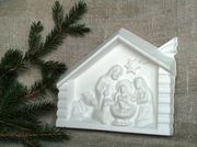 Szopka bożonarodzeniowa z gipsu 