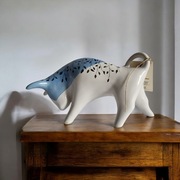 Byk znak zodiaku Figurka Byczek ceramiczny, ręcznie malowany