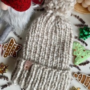 Czapka zimowa wełniana handmade 