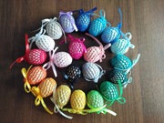 Koszulki szydełkowe na jajka kurze 