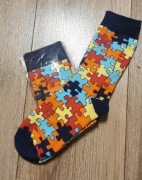 Skarpety puzzle kolorowe 