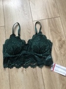 Biustonosz stanik Sinsay, S, nowy, koronkowy , ciemna zieleń 