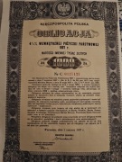 Obligacja 4% pożyczki konsolidacyjnej 500zł w złocie
