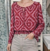 Nowa piękna koszula bordowa Stradivarius S