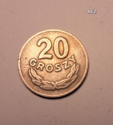 20 groszy z 1949 roku miedzionikiel nr.  462