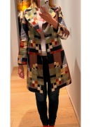 PŁASZCZ PREJŚCIOWY WIELOKOLOROWY - zakupiony we włoskim sklepie