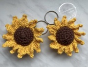 Breloczek ręcznie robiony słonecznik