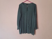 Piękna plisowane bluzka zizzi S 42/44 xl/xxl morska zielona
