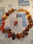 Naszyjnik z Naturalnym bursztynem Bałtyckim.