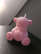 Świeczka sojowa zapachowa miś prezent rękodzieło 