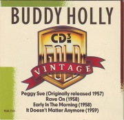 BUDDY HOLLY - Vintage Gold - Mini CD 3'' - 3inch - 1989 USA EX