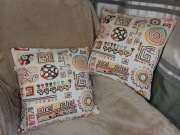 Komplet 2szt poszewki 40x40cm na zakładkę szyte własnoręcznie / bawełna