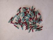 żarówka żarówki choinkowe świąteczne tradycyjne 62x czerwone