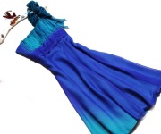 Debenhams*Sukienka Klosz Modrak Haber Turkus*34/32