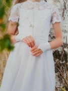 Sukienka komunijna BELLA + bolerko roz.128