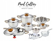 Zestaw garnków 21 elementów – stal nierdzewna – indukcja