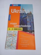 Ukraina, mapa samochodowa.
