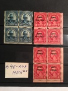 USA Scott 646-648 MNH** Molly Pitcher. Hawaii 3 czwórki 
