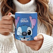 Kubek z nadrukiem STITCH święta prezent WALENTYNKI 330ml