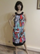 JOSEPH RIBKOFF letnia kolorowa sukienka nadruk _ 44