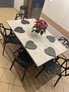 LOFTOWY STYL STÓŁ + 6 KRZESEŁ