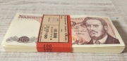 Stara paczka banknotów 100zł 1988 seria SZ