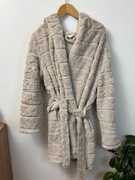 Szlafrok z kapturem gruby ciepły miś pluszowy polarowy Boux Avenue L 40