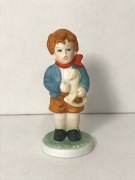 Figurka chłopaka z konikiem porcelanowa, Niemcy, lata 70
