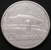 Estonia 2 korony 1930 - zamek Tallin - srebro