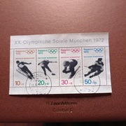 Blok Pocztowy = XX Letnie Igrzyska Olimpijskie w Monachium w Niemczech